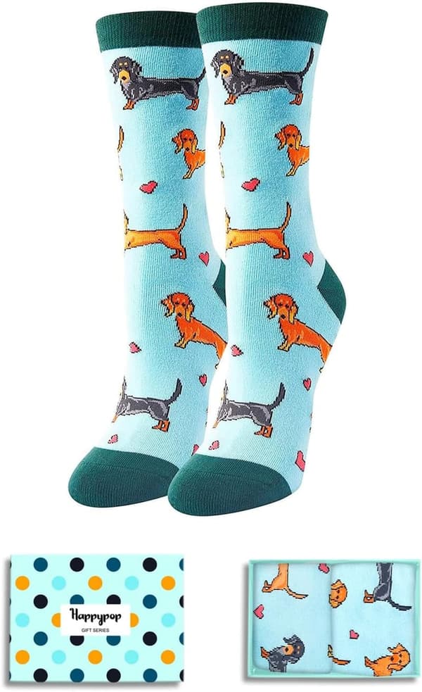 Funny Dog Socks for Women - Gifts for Dog Moms