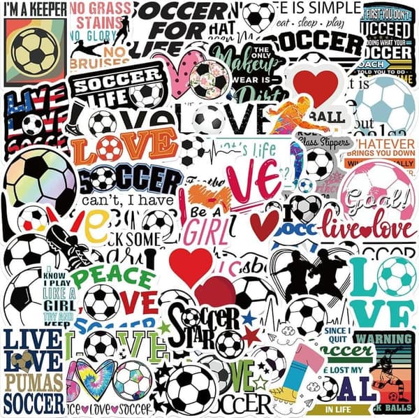 Soccer Stickers and Decals - Perfect Gifts for Teenagers
