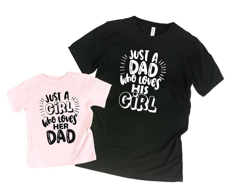 Father's Day Matching Shirts for Dad and Daughter