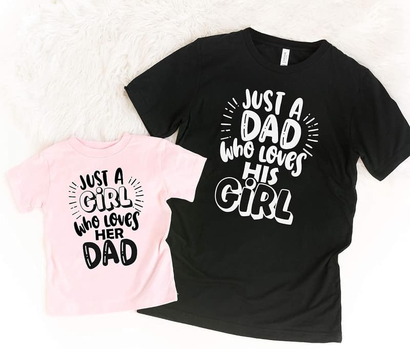 Father's Day Matching Shirts for Dad and Daughter