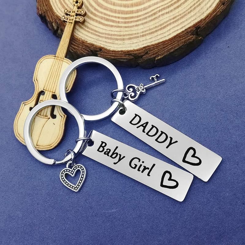 Father's Day Keychain Gift from Daughter to Dad