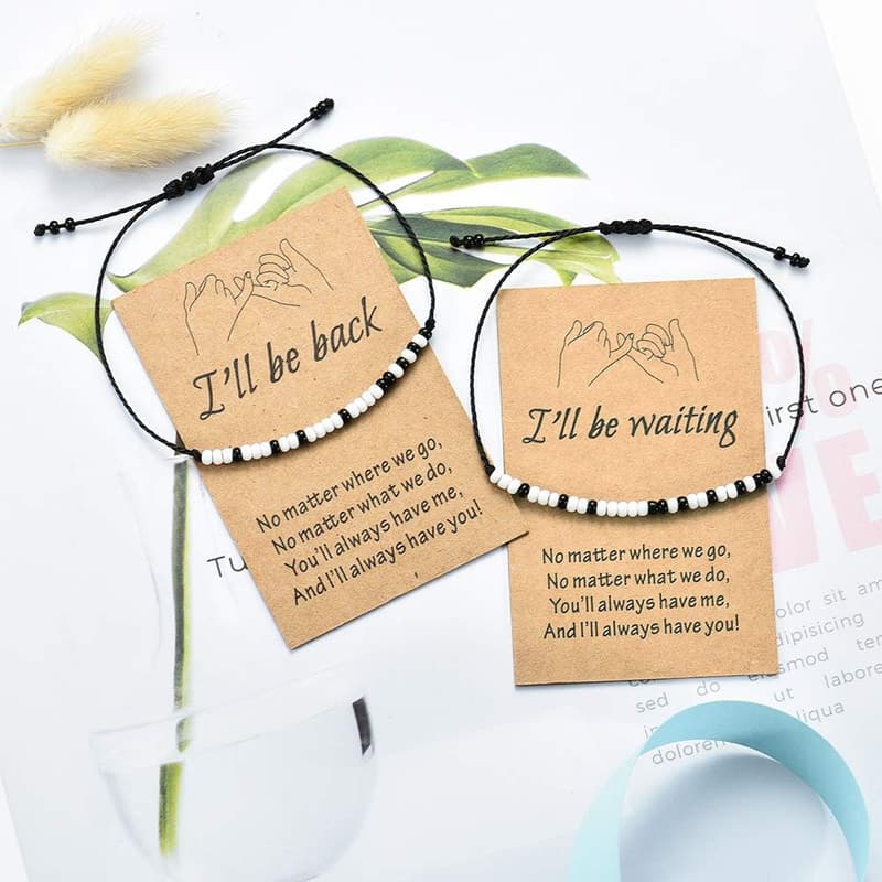 Couples' Morse Code Bracelets Set - Tarsus Pinky Promise Jewelry