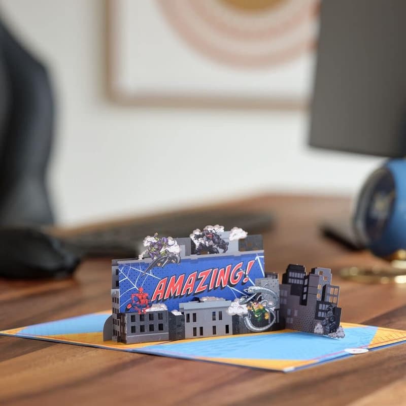 Father's Day Spider-Man 3D Pop-Up Card, Handcrafted 5x7”