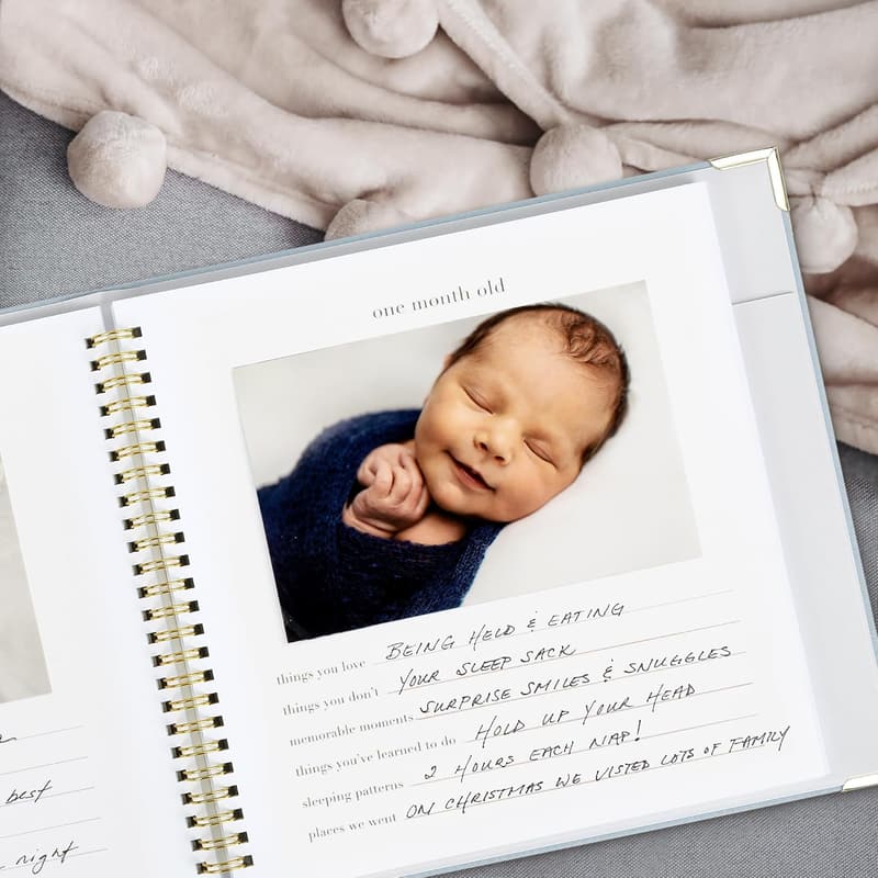 Keepsake Baby Memory Book – First 5 Years Journal for Boys & Girls