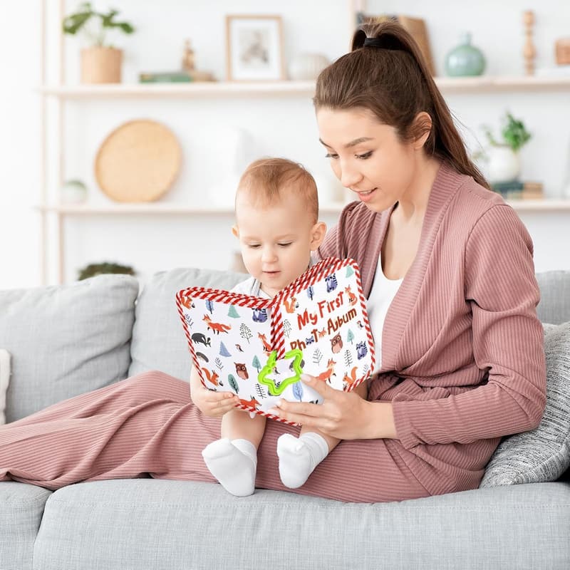 Baby's My First Family Album - Soft Cloth Photo Book
