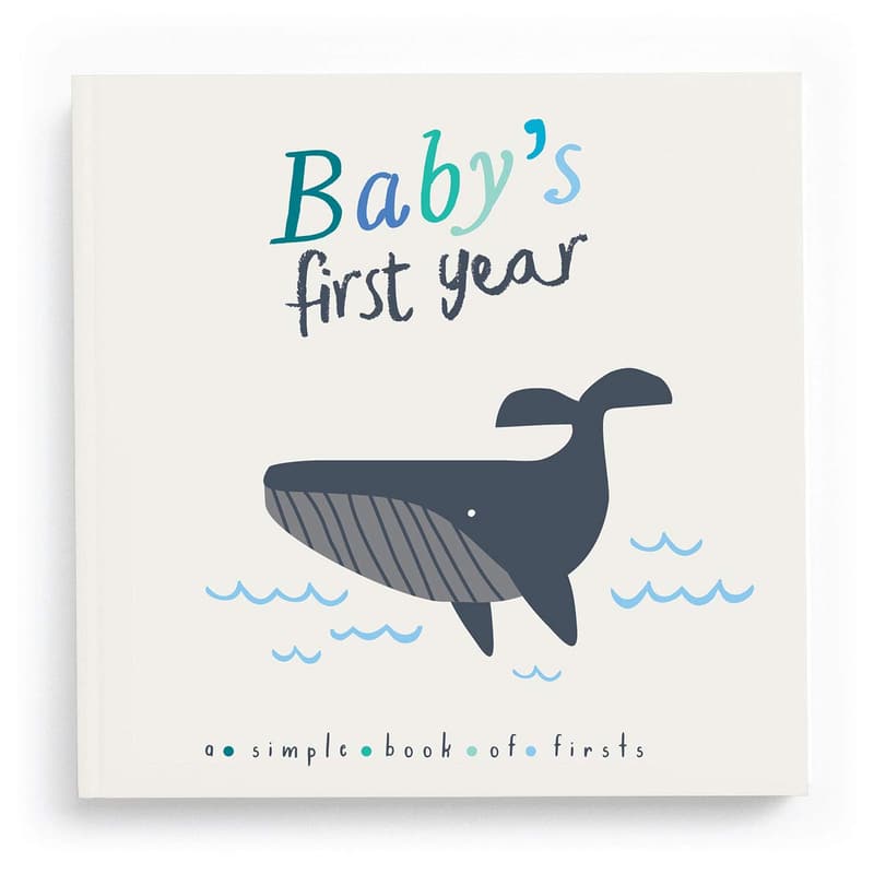 Nautical Baby Memory Book - Gender-Neutral First Year Keepsake
