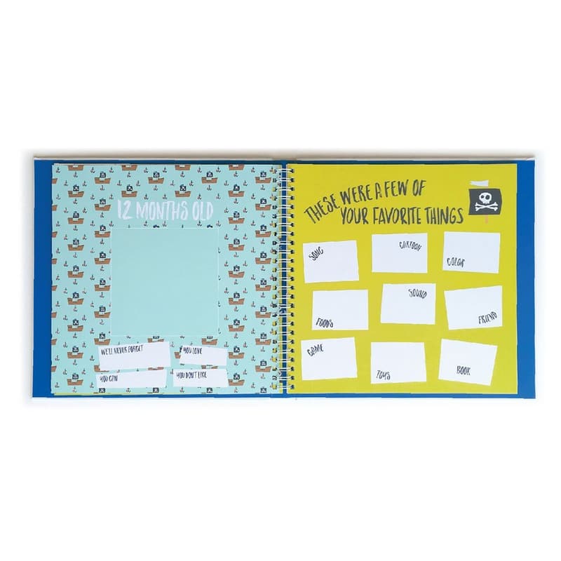 Nautical Baby Memory Book - Gender-Neutral First Year Keepsake