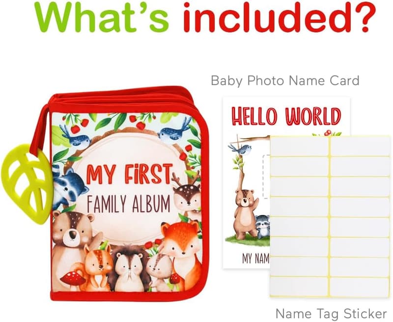 My First Family Album - Soft Cloth Photo Book for Kids