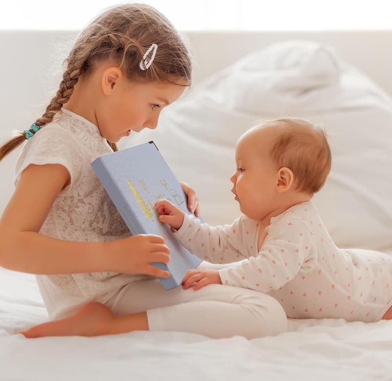 Neutral Baby Memory Book – Timeless 5-Year Journal & Photo Album