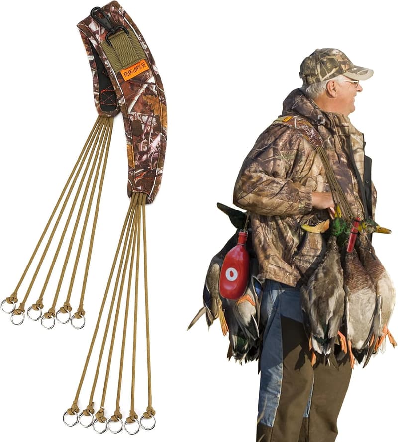 Lightweight Camo Duck Carrier Lanyard with 12 Slip Rings