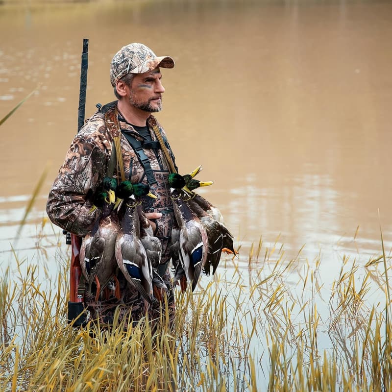 Lightweight Camo Duck Carrier Lanyard with 12 Slip Rings