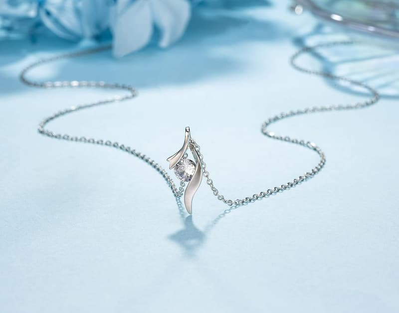 Sterling Silver CZ Necklace for Boyfriend's Mom