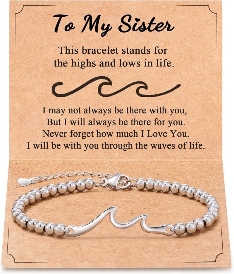 Sister Gift: Waves of Life Together for Birthday or Mother's Day