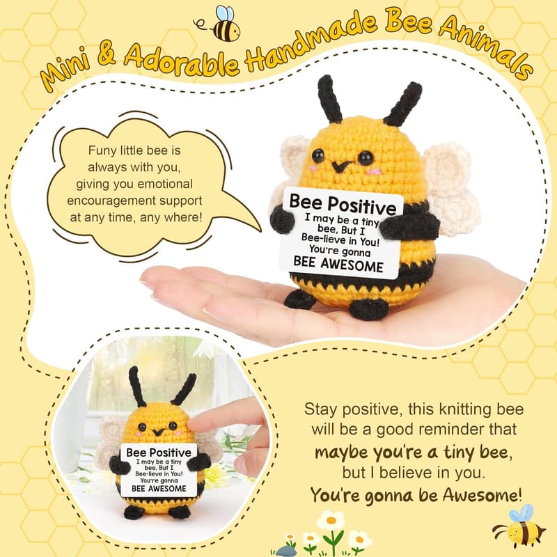Cute Mini Crochet Bee for Women - Appreciation Gift