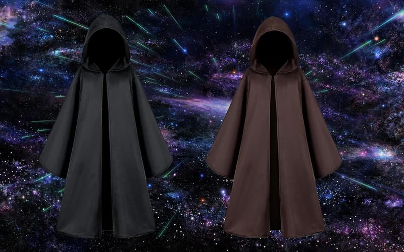 Kids' Knight Costume Cloak with Hood for Ages 3-14