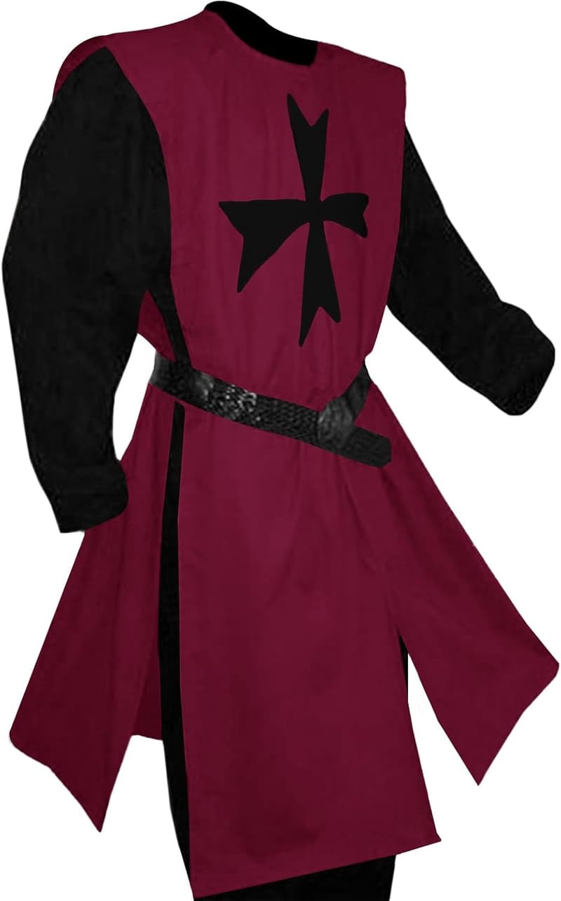 Medieval Crusader Tunic Outfit for Men - LARP & Halloween