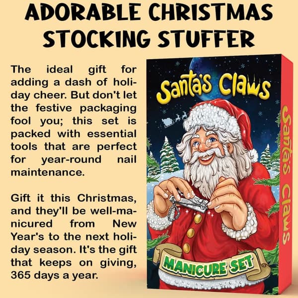 8-in-1 Manicure Set - Unique Stocking Stuffer for Men & Women