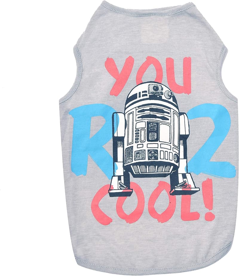 Star Wars 'You R2 Cool' Gray Dog Tank for Medium Dogs