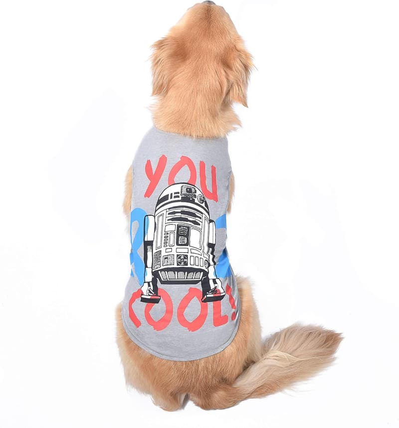 Star Wars 'You R2 Cool' Gray Dog Tank for Medium Dogs