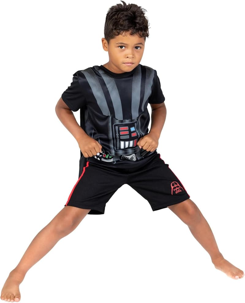 Star Wars Darth Vader Costume Set for Kids: T-Shirt, Shorts & Cape