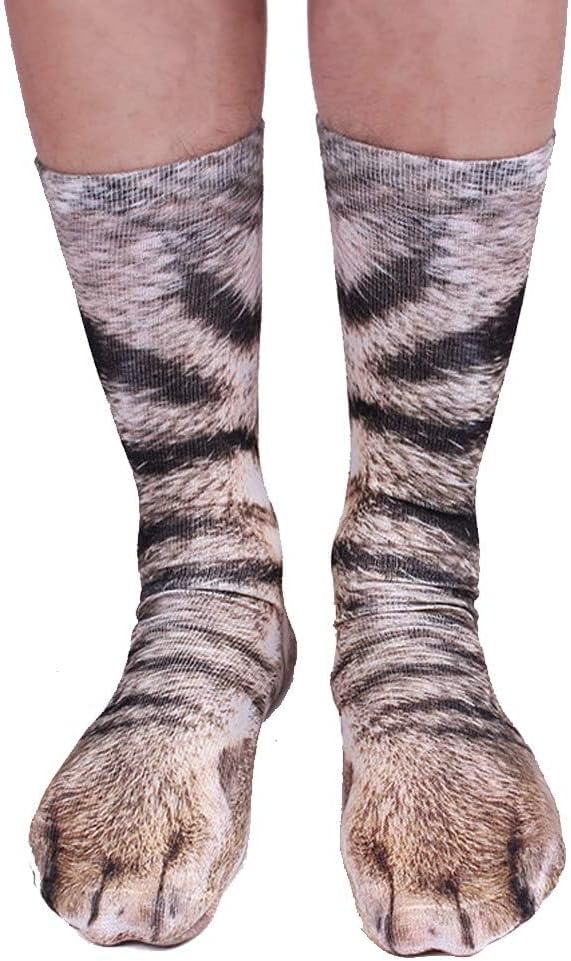 Funny Animal Paw Socks - Christmas Stocking Stuffers for Adults