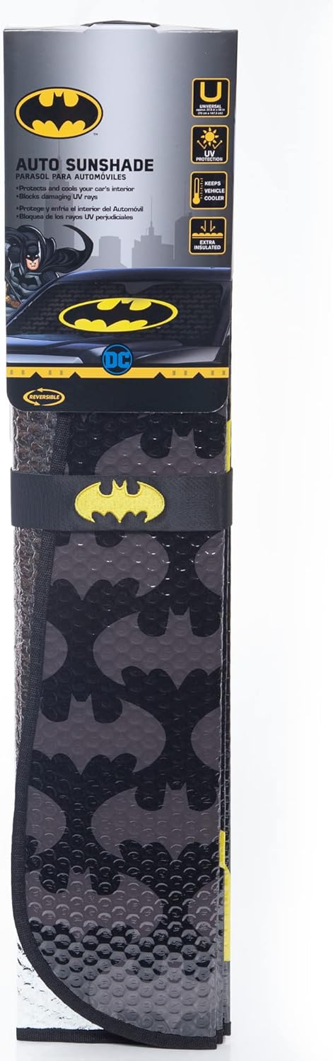 Batman Accordion Style Front Windshield Sunshade for Cars and SUVs