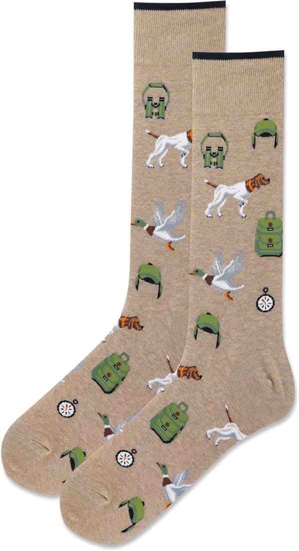 Fishing Crew Socks for Men - Fun Outdoor Gift