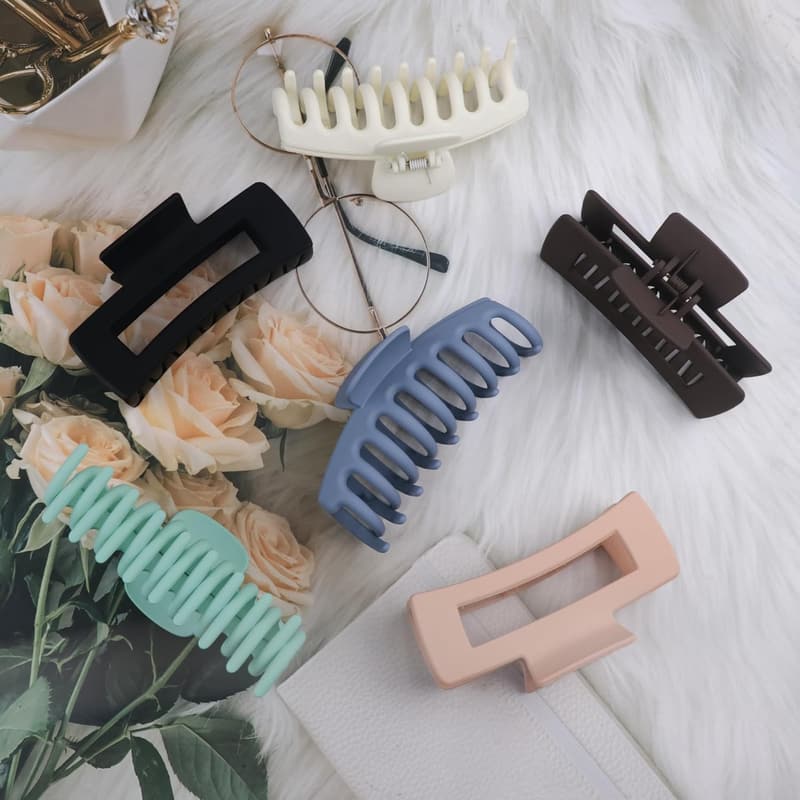 Large Claw Clips for Thick Hair - 6 Pack for Women