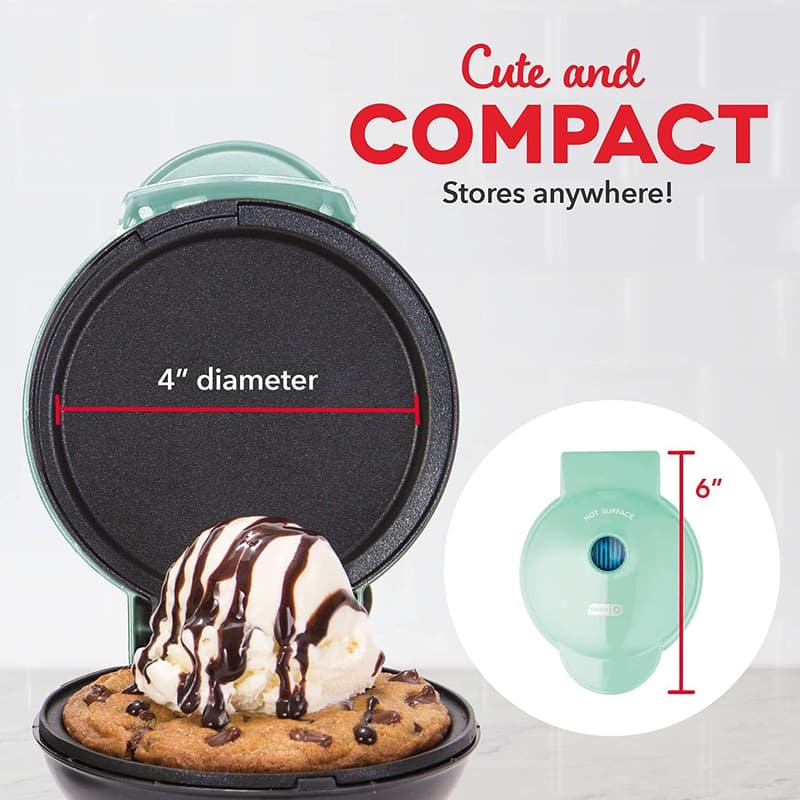 DASH Electric Mini Griddle for Pancakes & Snacks - Aqua