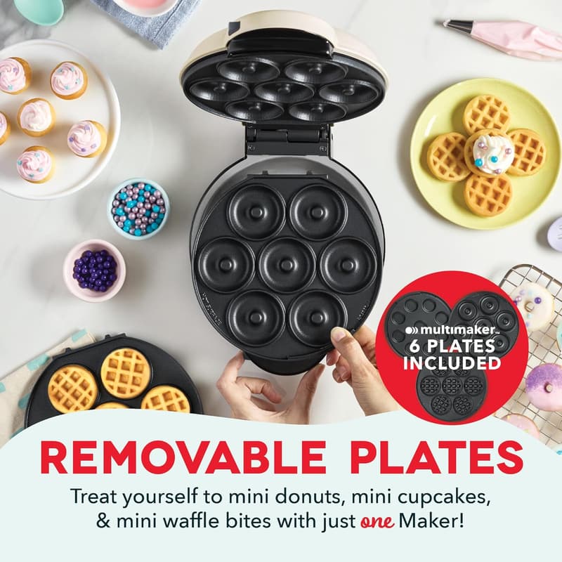 DASH Mini Treat Maker Set: Donuts, Waffles & Cupcakes