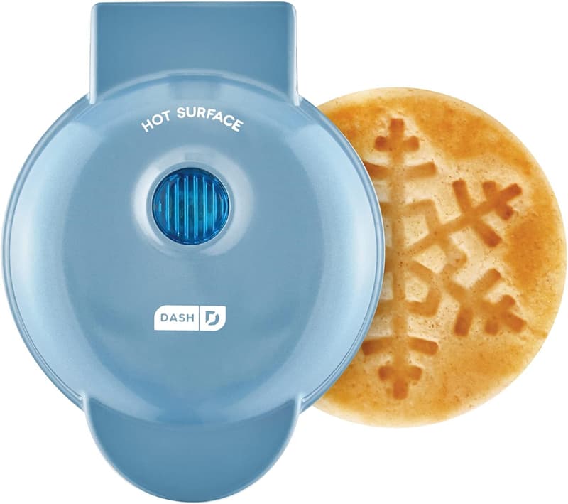 Blue Dash Snowflake Waffle Maker
