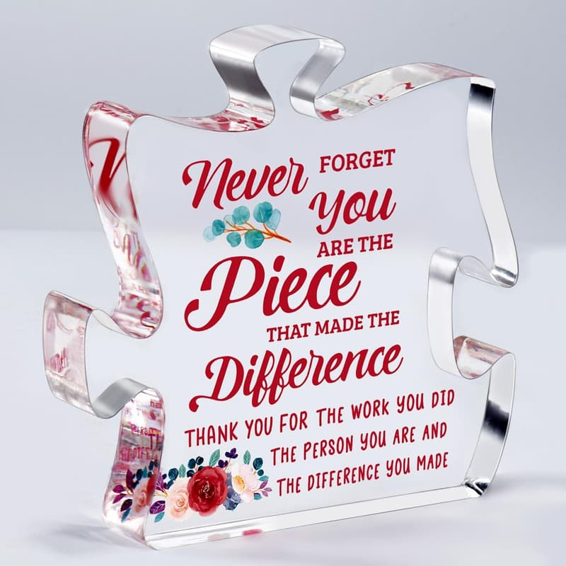 Farewell Gifts for Women - Inspirational Desk Plaque for Coworkers