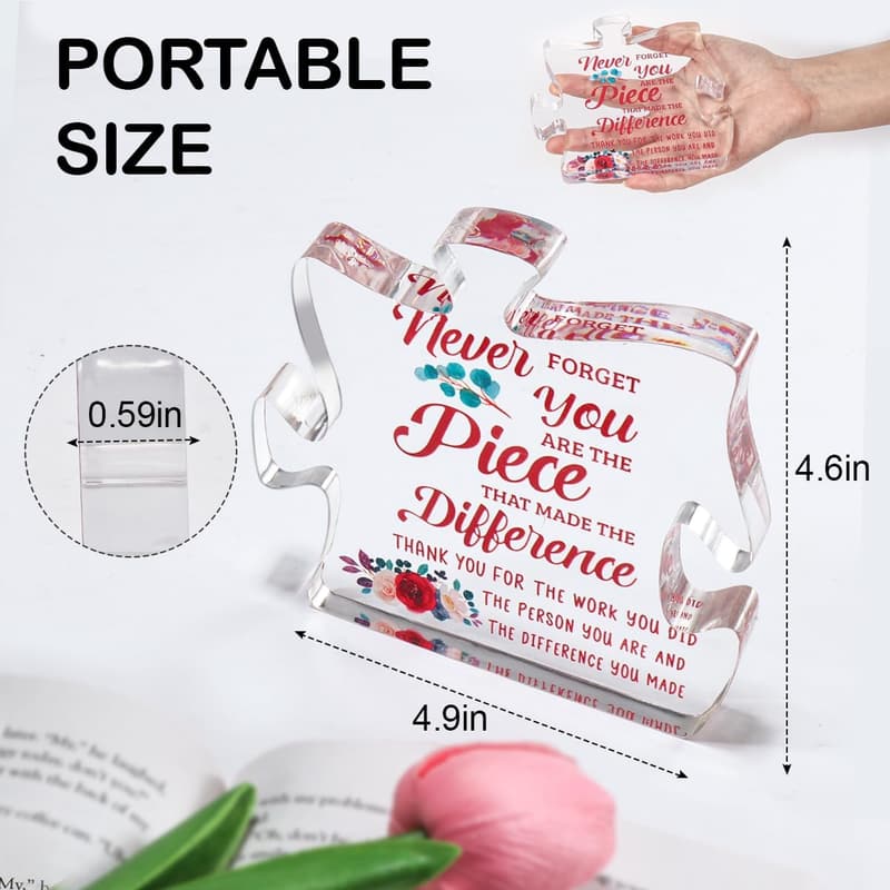 Farewell Gifts for Women - Inspirational Desk Plaque for Coworkers
