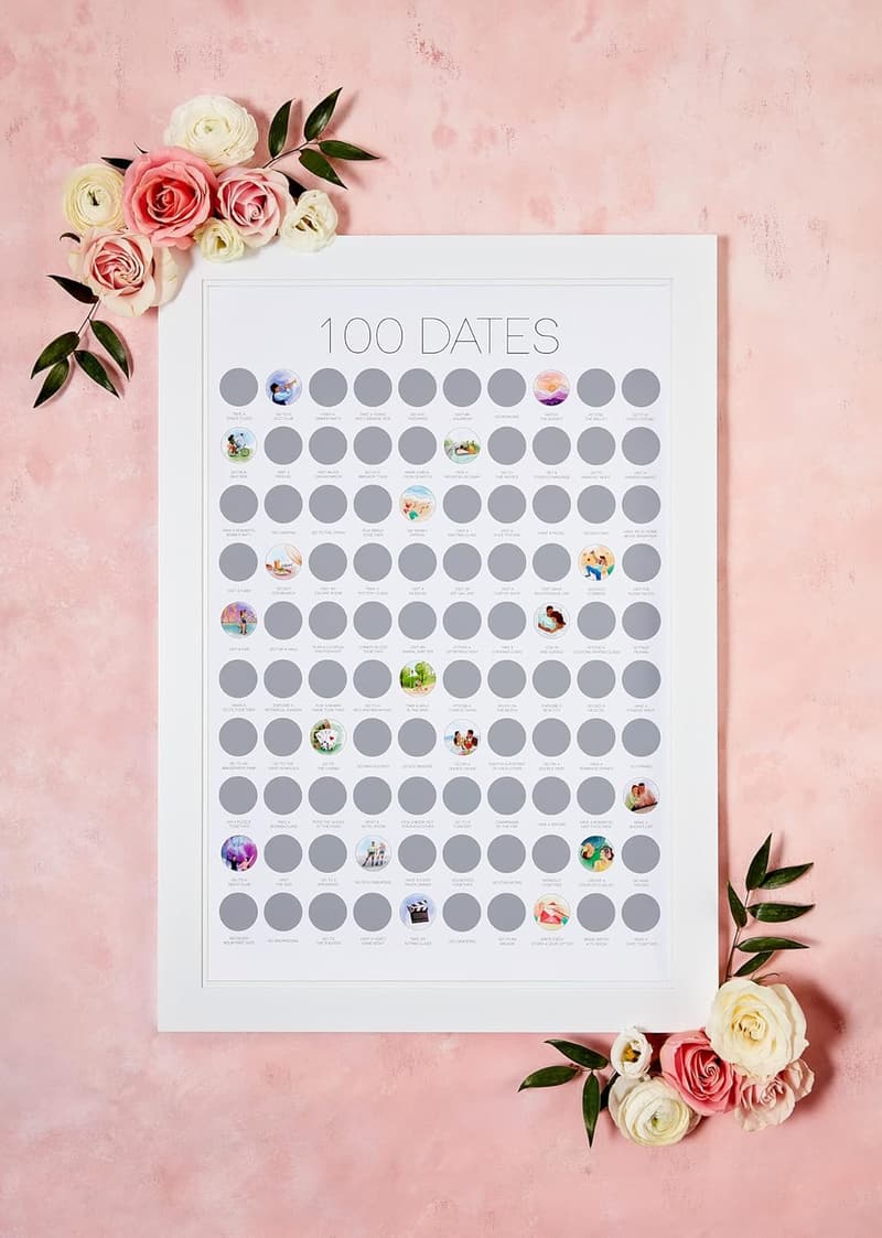 Date Night Scratch Off Poster for Couples - Anniversary Ideas