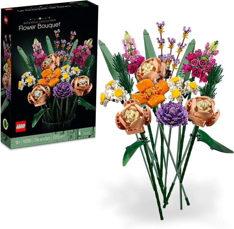 LEGO Icons Flower Bouquet Building Set for Home Decoration