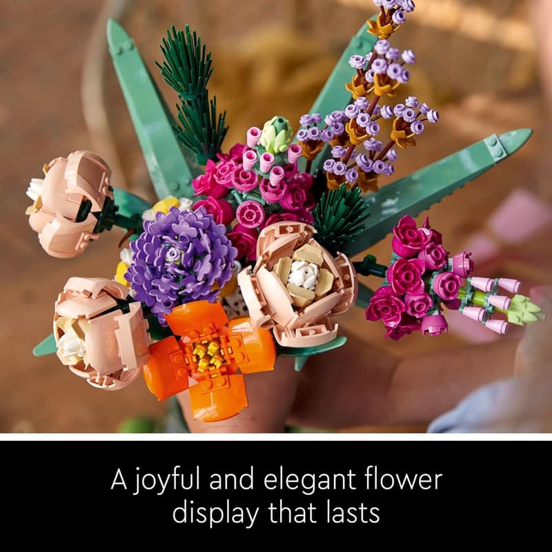 LEGO Icons Flower Bouquet Building Set for Home Decoration