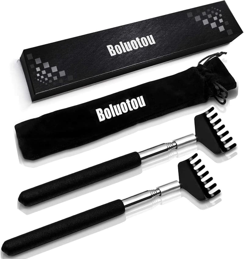 Portable Stainless Steel Telescoping Back Scratcher - 2 Pack