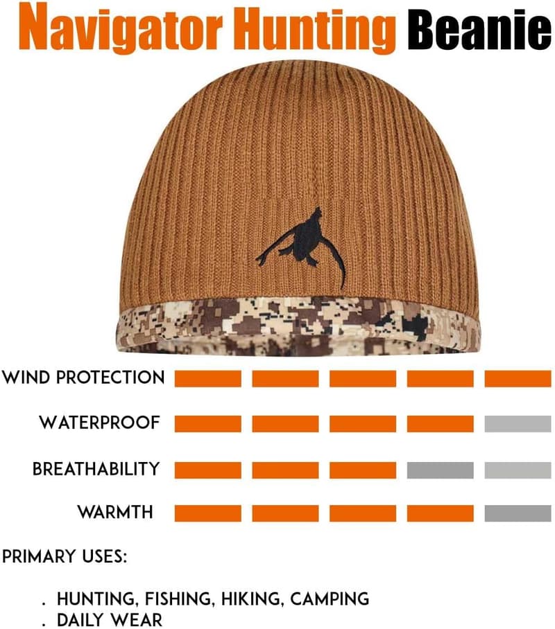 Waterproof Windproof Camo Beanie for Hunting
