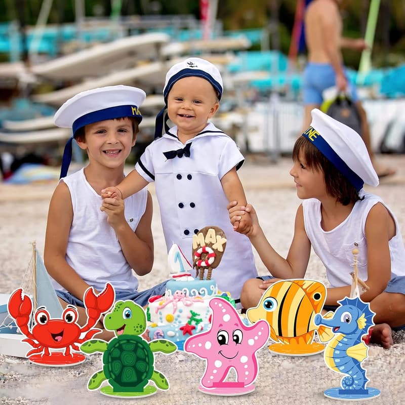 Ocean-Themed Birthday Party Centerpieces - 18 Sea Animal Decor