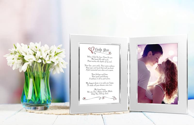 Custom Poetry Gift with Photo for Date Night Romance