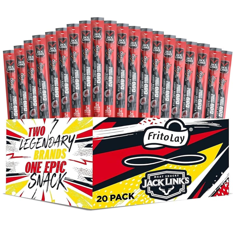 Sweet & Tangy BBQ Meat Sticks - 20 Pack
