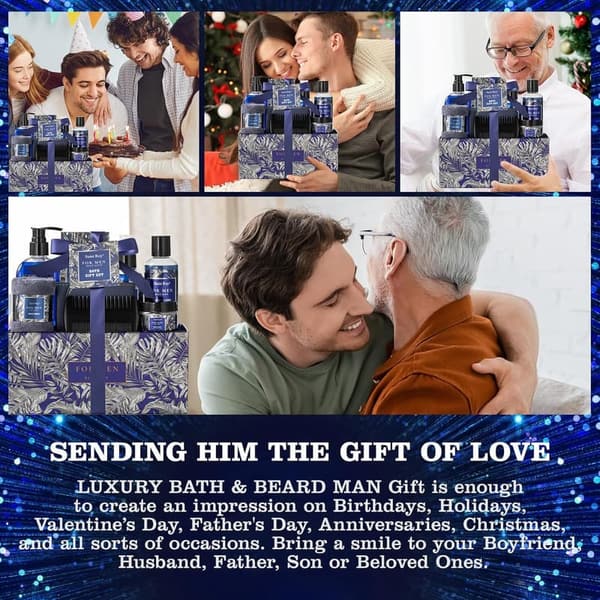 Men's Spa Gift Basket: Classic Perfume & Self-Care Essentials