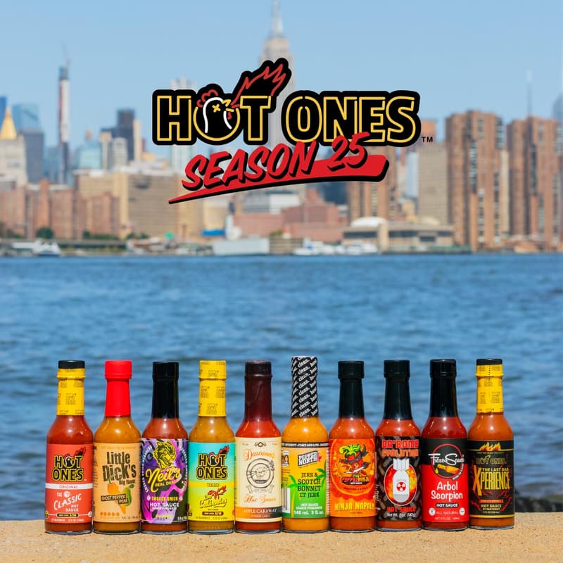 Hot Ones Hot Sauce Challenge Set - 10-Pack Natural Ingredients