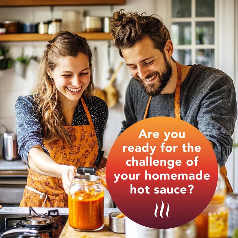 DIY Hot Sauce Making Kit | Includes Cayenne & Carolina Reaper | Great Birthday Gift for Men and Women