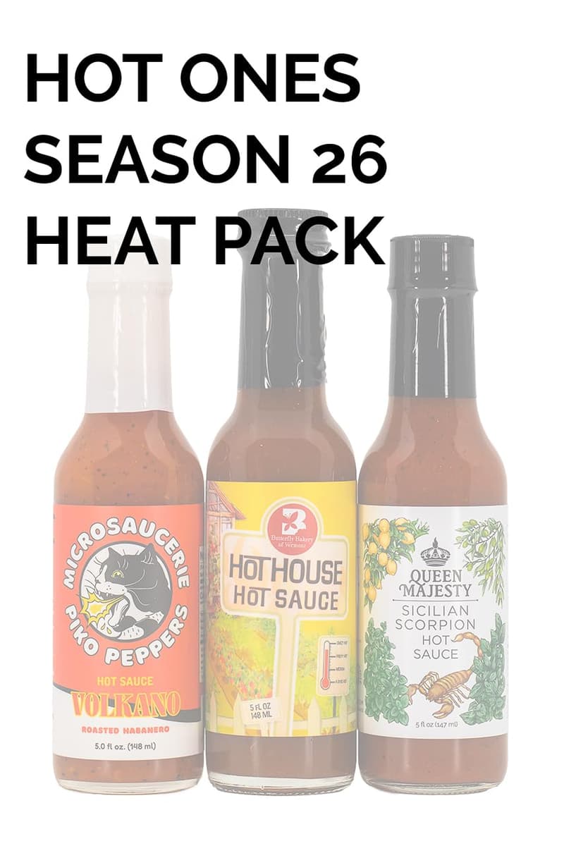 Hot Ones Hot Sauce Challenge Set - Natural Ingredients (3-Pack)