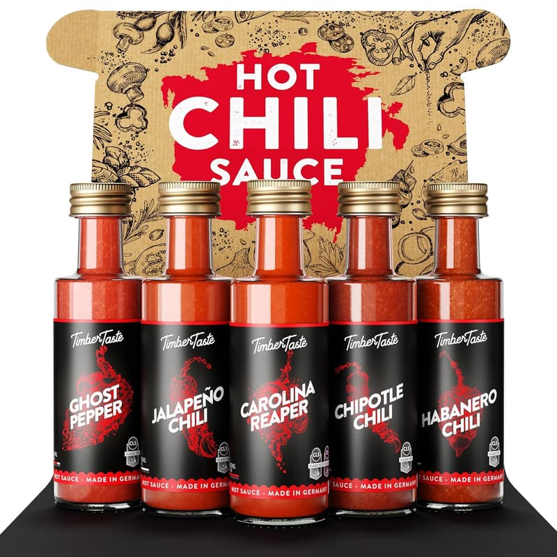 Gourmet Hot Sauce Gift Set - Variety Pack for Foodies