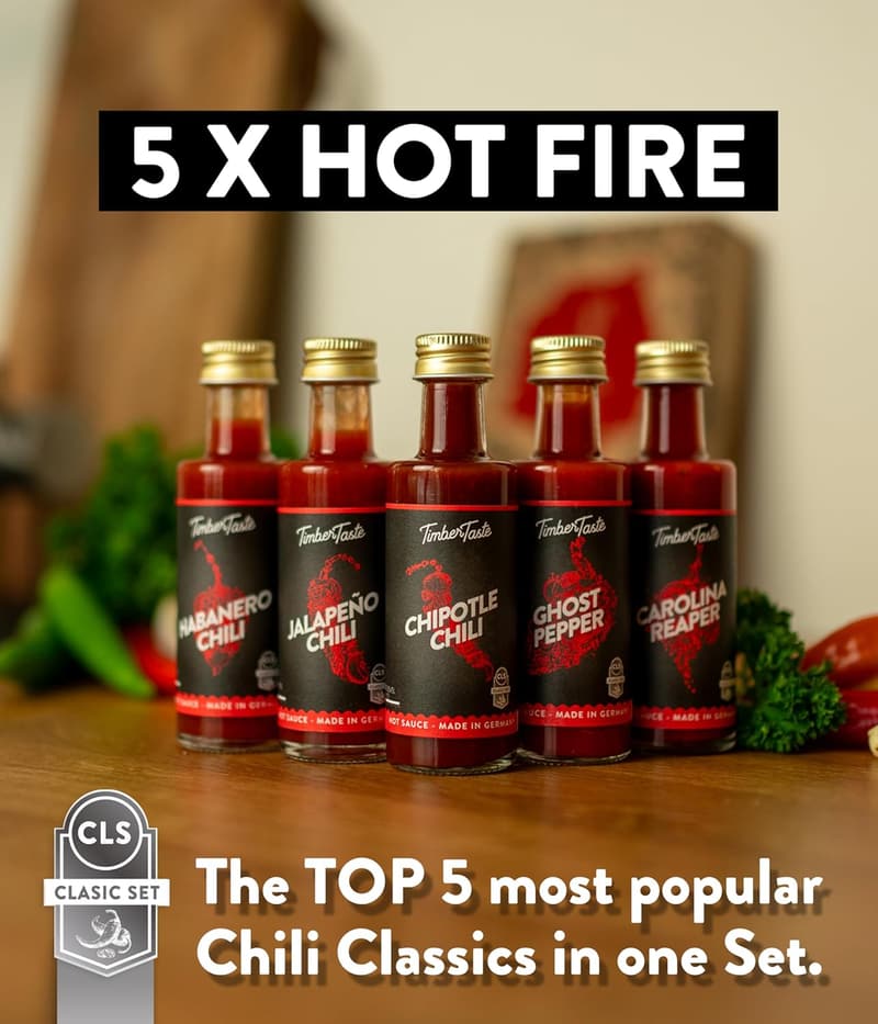 Gourmet Hot Sauce Gift Set - Variety Pack for Foodies