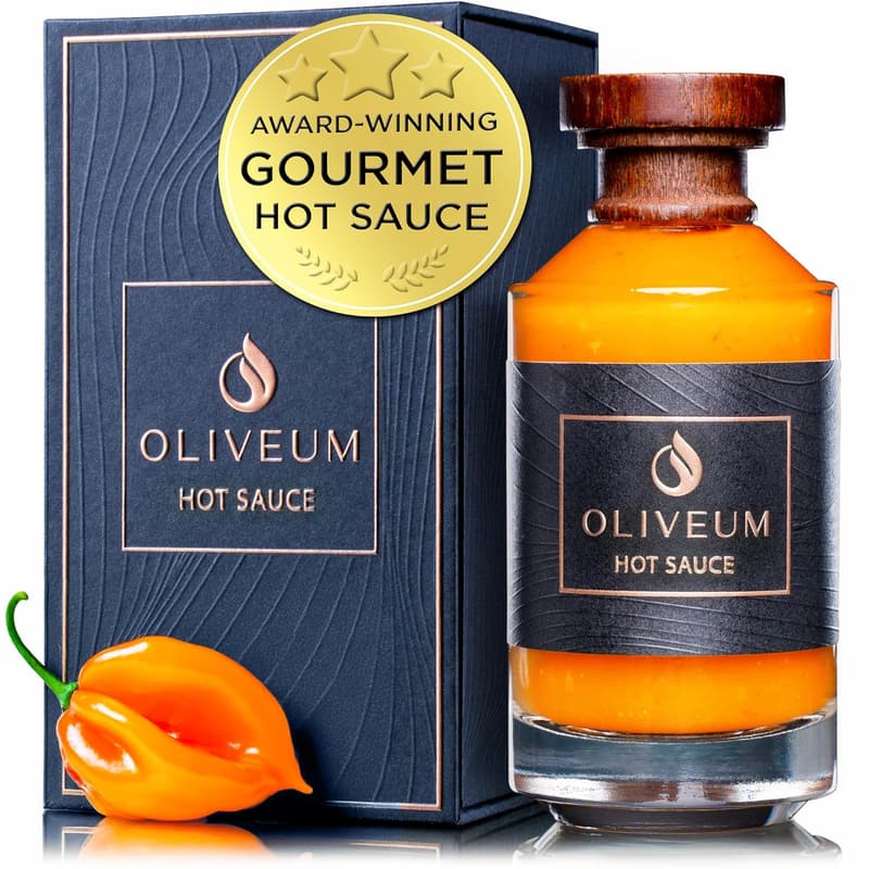 Gourmet Organic Habanero Hot Sauce - Medium Spice Gift for Men