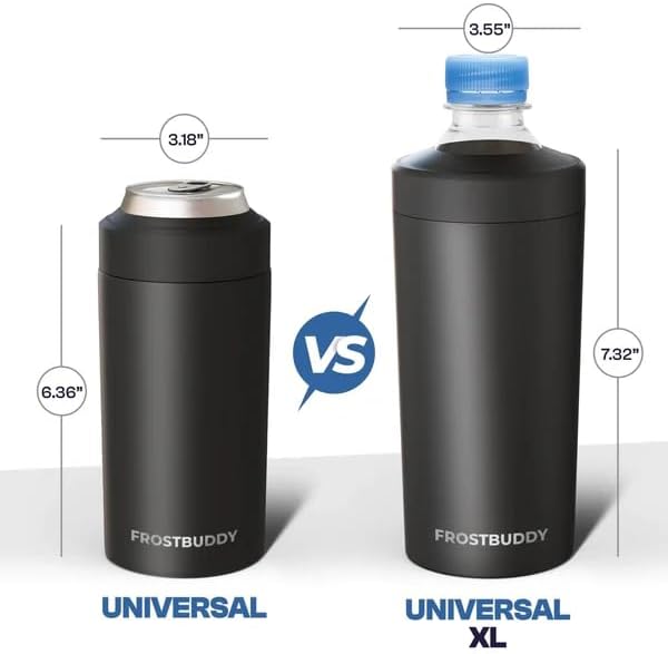 Universal Can Cooler - Insulated Stainless Steel for 12/16 oz Bottles