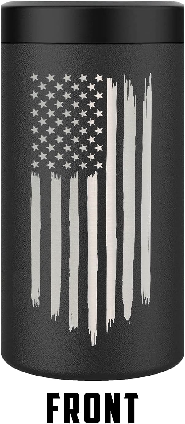 American Flag 4-in-1 Insulated Can Cooler Gift
